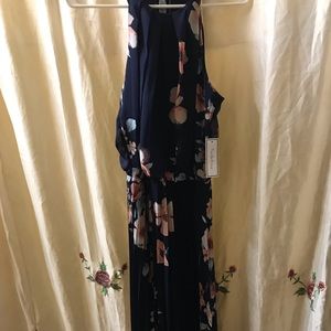 Blue floral lightweight dress